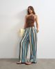 Topshop Topshop one shoulder beaded strap top in chocolate-Brown - 3