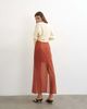 Topshop Topshop organza column maxi skirt in rust - part of a set-Red - 2