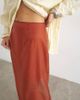 Topshop Topshop organza column maxi skirt in rust - part of a set-Red - 3