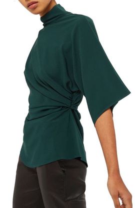 Topshop Topshop Origami Tuck Blouse