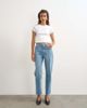 Topshop Topshop Orson comfort stretch straight leg ankle grazer jeans in bleach-Black - 1