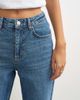 Topshop Topshop Orson comfort stretch straight leg ankle grazer jeans in mid blue - 3