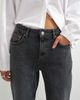 Topshop Topshop Orson comfort stretch straight leg ankle grazer jeans in washed black - 3