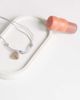 Topshop Topshop Ottie cord necklace with semi-precious stones in light gray - 4