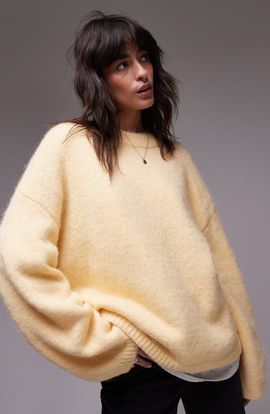 Topshop Topshop Oversize Boxy Fluffy Sweater