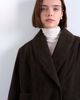 Topshop Topshop oversized faux suede shawl collar bomber jacket in chocolate-Brown - 3
