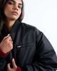 Topshop Topshop oversized nylon bomber jacket in black - 3