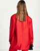 Topshop Topshop oversized single breasted blazer in red - 3