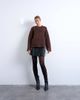 Topshop Topshop oversized tinsel wide sleeve knit sweater in brown - 2