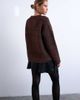 Topshop Topshop oversized tinsel wide sleeve knit sweater in brown - 3