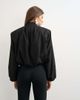 Topshop Topshop oversized zip-up bomber jacket in black - 4