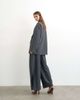 Topshop Topshop ovoid side pleat pants in gray - part of a set - 2