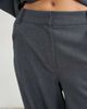 Topshop Topshop ovoid side pleat pants in gray - part of a set - 3