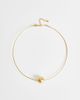 Topshop Topshop Ozzie waterproof stainless steel necklace in brushed gold tone - 1