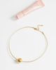 Topshop Topshop Ozzie waterproof stainless steel necklace in brushed gold tone - 4