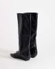 Topshop Topshop Pablo real leather pull on western boots in black - 4