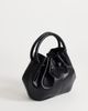 Topshop Topshop Paige medium ring handle grab bag in black - 4