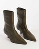 Topshop Topshop Palmer real leather kitten heel ankle boots in mink gray - 2