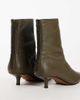 Topshop Topshop Palmer real leather kitten heel ankle boots in mink gray - 4