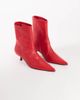 Topshop Topshop Palmer real leather kitten heel ankle boots in red - 2