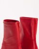 Topshop Topshop Palmer real leather kitten heel ankle boots in red - 4