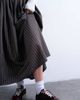 Topshop Topshop paper bag full circle maxi skirt in brown stripes - 3