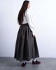 Topshop Topshop paper bag full circle maxi skirt in brown stripes - 4
