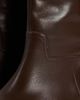 Topshop Topshop Penelope real leather riding boots in chocolate-Brown - 3