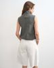 Topshop Topshop performance fabric funnel neck drawstring hem top in slate-Gray - 4