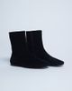 Topshop Topshop Peri real suede flat square toe boots in black - 2