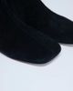 Topshop Topshop Peri real suede flat square toe boots in black - 4