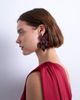 Topshop Topshop Petal flower earrings in burgundy-Red - 3