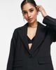 Topshop Topshop Petite Tailored single breasted blazer in Black - 3