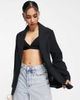 Topshop Topshop Petite Tailored single breasted blazer in Black - 4