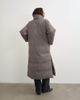 Topshop Topshop pillow scarf longline puffer jacket in taupe-WHITE - 4