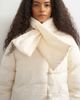 Topshop Topshop pillow scarf puffer jacket in ecru-NEUTRAL - 3