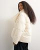Topshop Topshop pillow scarf puffer jacket in ecru-NEUTRAL - 4