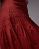 Topshop Topshop pintuck poplin full skirt in red - 2