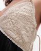 Topshop Topshop pintucked waist crochet bust mini dress in black - 4
