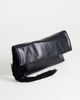 Topshop Topshop Pippa oversized fringe clutch bag in black - 3