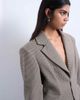 Topshop Topshop plaid cinched waist blazer in brown - part of a set - 3