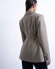 Topshop Topshop plaid cinched waist blazer in brown - part of a set - 4