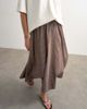 Topshop Topshop plaid tie waist pleated midaxi skirt in brown - part of a set - 2