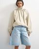 Topshop Topshop pleated funnel neck anorak in stone-Neutral - 1