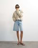 Topshop Topshop pleated funnel neck anorak in stone-Neutral - 2