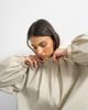 Topshop Topshop pleated funnel neck anorak in stone-Neutral - 3