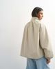 Topshop Topshop pleated funnel neck anorak in stone-Neutral - 4