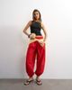Topshop Topshop poplin balloon pants in red - 1