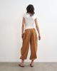 Topshop Topshop poplin balloon pants in tan-Brown - 2
