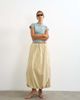 Topshop Topshop poplin bubble hem maxi skirt in stone-Neutral - 1
